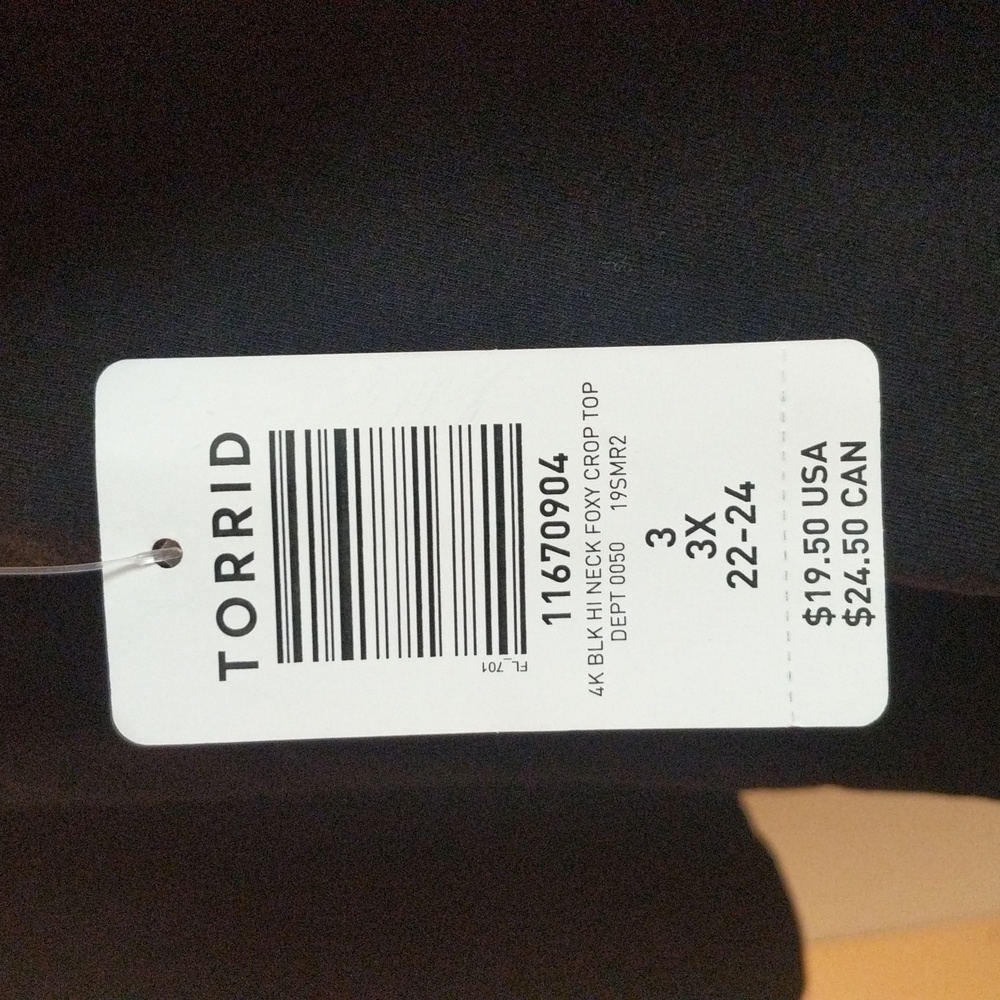 Torrid Black Women's Top - Picture 2 of 2
